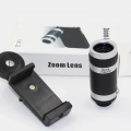 8x18 Zoom Teleskop Telefon Kamera Lensi Mini El Dürbünü