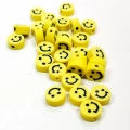 90 Adet 10 mm Polimer Kil Fimo Boncuk Takı Bileklik + 5 Metre Misina Hediye - Smile - Kalp - Nazar