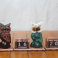 Ahşap Baykuş Takvim Polos-14