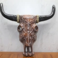 Ahşap Duvara Asmalı Bufalo Kafası Galıleo-7