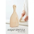 Ahşap Hamur Spatulası 21x9,5 cm – Doğal, Ergonomik ve Çok Amaçlı Mutfak Yardımcısı