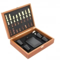 Ahşap Kutulu Satrançlı Matara Seti Alk2682