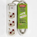 Amiral 3 Lü Topraklı Anahtarlı 3 Metre Kablolu Grup Priz