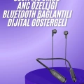 BFS 100 Saat Kablolu Boyun Askılı Dijital Göstergeli Bluetooth Kulaklığı