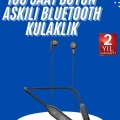 BFS 100 Saat Kablolu Boyun Askılı Dijital Göstergeli Bluetooth Kulaklık