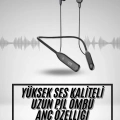 BFS 100Saat Uyumlu Bluetooth Kulaklık Kablolu ANC Özellikli Kulaklık