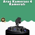 BFS 1080P 4 Kanallı Araç Kamerası GPS + WiFi + G Sensör Destekli