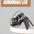 BFS 12Lİ Şerit Led Işık RGB Sese ve Müziğe Duyarlı Araç İçi Ayak Altı