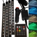 BFS 12Lİ Şerit Led Işık RGB Sese ve Müziğe Duyarlı Araç İçi Ayak Altı