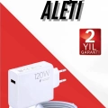 BFS 120W Şarj Aleti Hızlı Çift Turbo Şarj Aleti Seti Beyaz