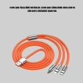 BFS 120W Şarj Destekli 3’ü 1 Arada Çoklu Şarj Kablosu – 1.2 Metre