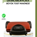 BFS 2000 Watt Teflon Tost Makinesi – Geniş Plaka, Ayarlanabilir Isı, Kolay Temizlik