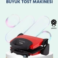BFS 2000W Tost ve Izgara Makinesi – Granite/Teflon Plaka Seçenekli