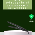 BFS 2025 Isı Ayarlı Titanyum Kaplama Seramik Plakalı Saç Düzleştirici Dijital Ekranlı A Kalite