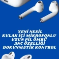 BFS 2.Nesil Yeni Model TWS Bluetooth Kulaklık Dokunmatik Kontrol Yüksek Ses Kaliteli