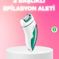 BFS 3 in 1 Epilatör Metal Başlıklı IPX5 Su Geçirmez 90 Dakika Şarjlı Epilasyon Cihazı