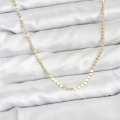 BFS 316L Çelik Gold Renk İnce Ezme Zincir Kadın Kolye