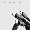 BFS 3’ü 1 Arada Hızlı Şarj Kablosu iOS Android Type-C Uyumlu ve Dayanıklı