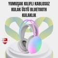 BFS 40mm Sürücülü RGB Kablosuz Kulaklık – Oyun ve Müzik için