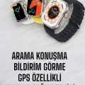 BFS 45 MM Gri Kasa Ultra Akıllı Saat Sesli Görüşme, Sağlık Takibi, Suya Dayanıklı