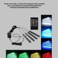 BFS 48 LED Araç İçi RGB Şerit Aydınlatma Müzik Senkron USB Kumandalı Set