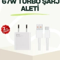 BFS 67 Watt Güçlü Çift Turbo Şarj Aleti iPhone 13 14 15 Pro Max Uyumlu