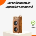 BFS Ahşap Tarzı Kablosuz Hoparlör 5W Güçlü Bass TF USB AUX