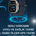 BFS Akıllı Saat Bluetooth Bağlantılı NFC ve GPS Uyumlu Nabız Ölçer Sesli Görüşme