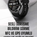 BFS Akıllı Saat Nabız Sensörlü Bildirim Görebilen Spor Modları GPS Takibi
