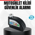 BFS Alarm Disk Fren Kilidi Paslanmaz Çelik Motosiklet Scooter Bisiklet