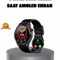 BFS AMOLED Ekranlı Smartwatch – 3 Kordonlu, Kalp Atış & Uyku Takipli Akıllı Saat