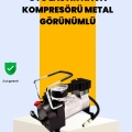 BFS Araç Çakmak Girişli Metal Hava Kompresörü 10A Güçlü Motor