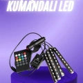 BFS Araç İçi Ayak Altı 12li Şerit Led Işık Uzaktan Kumandalı RGB Işıklı Ses ve Müziğe Duyarlı