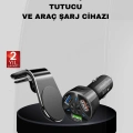 BFS Araç İçi Telefon Tutucu + Quick Charge 3.0 Araç Şarj Cihazı Seti