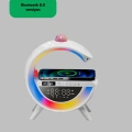 BFS Bluetooth 5.0 Kablosuz Şarj Rampalı FM Radyo ve RGB Işıklı Hoparlör