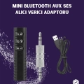 BFS Bluetooth AUX Adaptör | 3.5mm Ses Girişi İçin Kablosuz Dönüştürücü, 10m Menzil