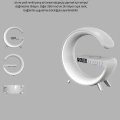 BFS Bluetooth Hoparlörlü RGB Atmosfer Lambası Kablosuz Şarj ve Saat Özellikli
