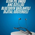 BFS Bluetooth Kulaklık Şarj Göstergeli 100 Saat Şarj Kapasiteli Sporcu Kulaklık
