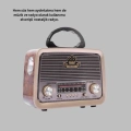 BFS Bluetooth Özellikli Nostalji Radyo 3 Bant FM AM SW
