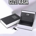 BFS Büyük Boy Anahtarlı Kitap Görünümlü Gizli Kasa Çelik Kasa Altın Kasası