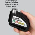 BFS Çelik Gövdeli Alarm Disk Kilidi Motosiklet ve Bisiklet İçin Güvenlik