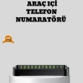 BFS Çevirmeli Araç İçi Park Numaratörü – Alüminyum Gri, Kolay Montaj ve Net Görünüm