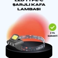 BFS COB + XPE LED Kafa Feneri 800 Lumen USB Type C Şarjlı Çok Modlu
