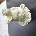 BFS Dekoratif Beyaz Ayı Duvar Heykeli Asılabilir Hediyelik 25x19 cm
