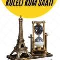 BFS Dekoratif Eyfel Kulesi ve Kum Saati Vintage Tarzı Masa Süsü Biblo