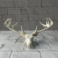 BFS Dekoratif Geyik Başı Heykel 25 cm Modern Minimal Tasarım