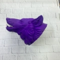 BFS Dekoratif Mor Kurt Duvar Heykeli Asılabilir Hediyelik 25x19 cm