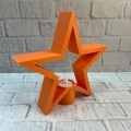 BFS Dekoratif Yıldız Şeklinde Turuncu Mumluk Ev Aksesuarı