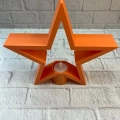 BFS Dekoratif Yıldız Şeklinde Turuncu Mumluk Ev Aksesuarı