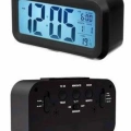 BFS Dijital Masa Saati Takvim Çalar Saat Alarmlı Işıklı Led Ekran Pilli